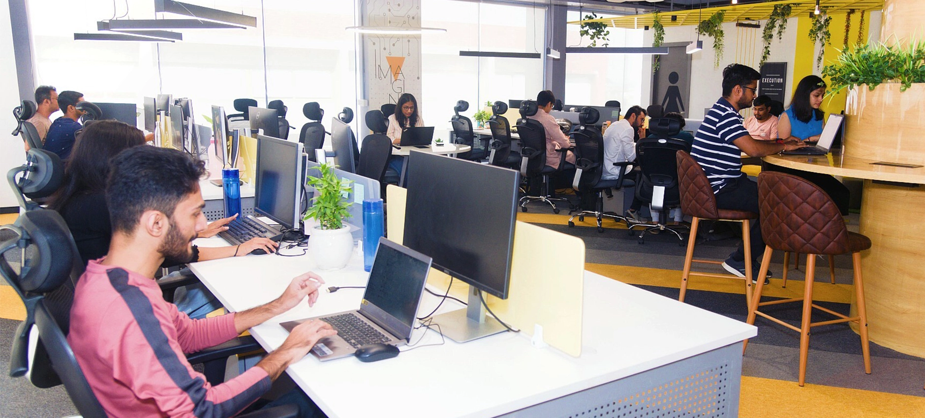 Team meeting discussing innovative solutions